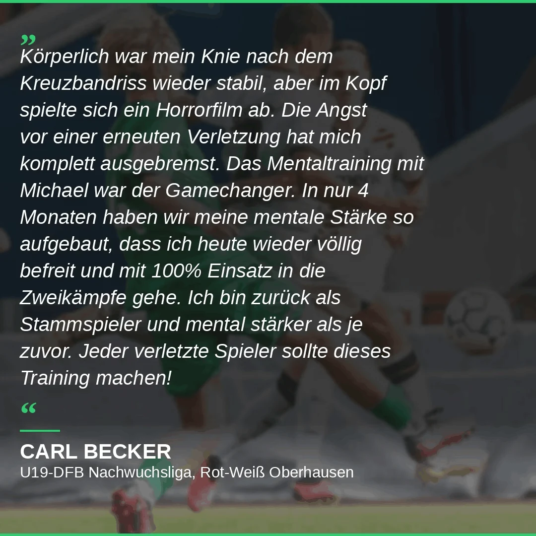 Feedback von Carl Becker zum Comeback-Stronger-Mentaltraining