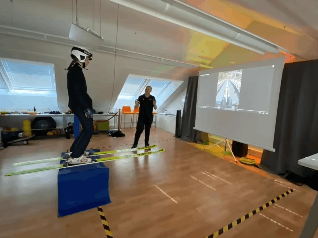 Biofeedback-Training im Skispringen mit Julina Kreibich